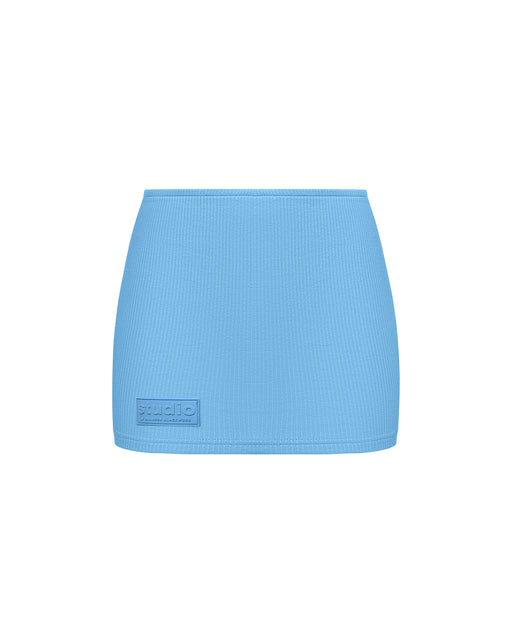 Ribbed Mid Rise Skirt