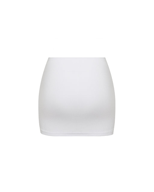 Ribbed Mid Rise Skirt